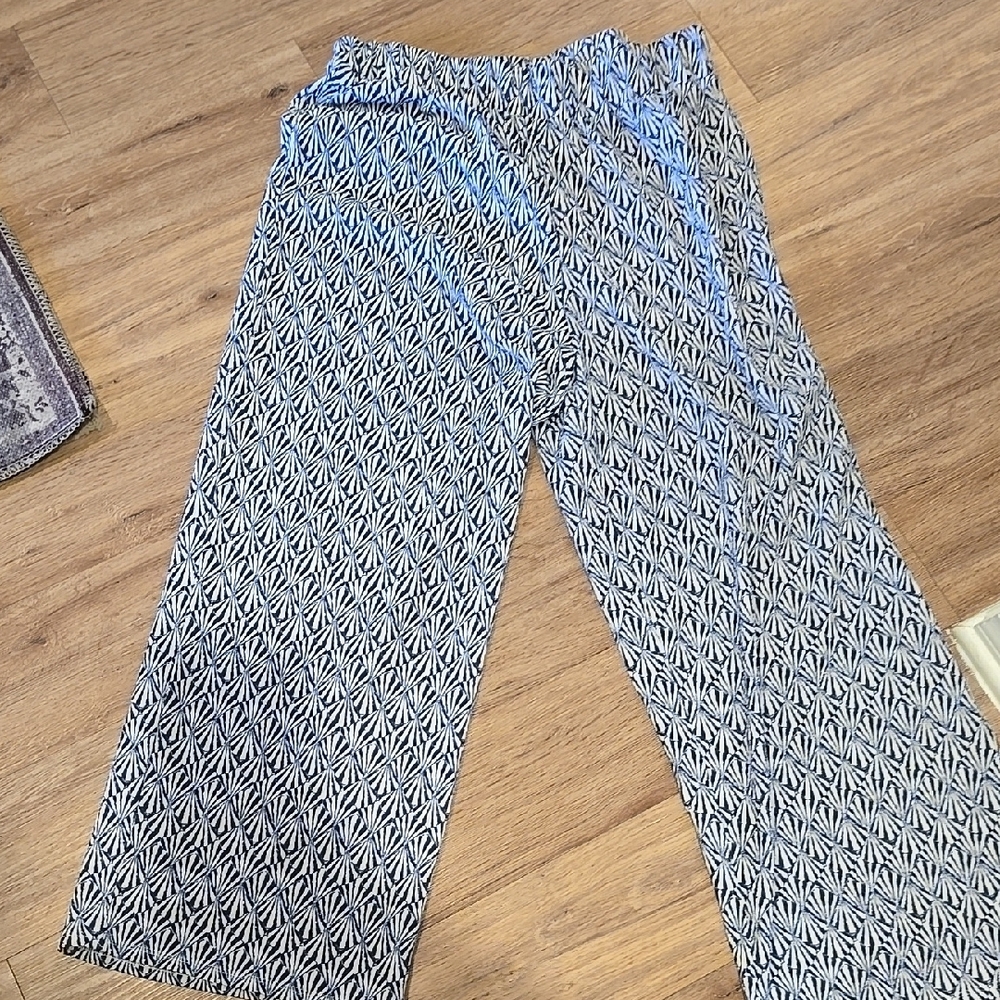 Stylish Black and White Patterned Women's Pants